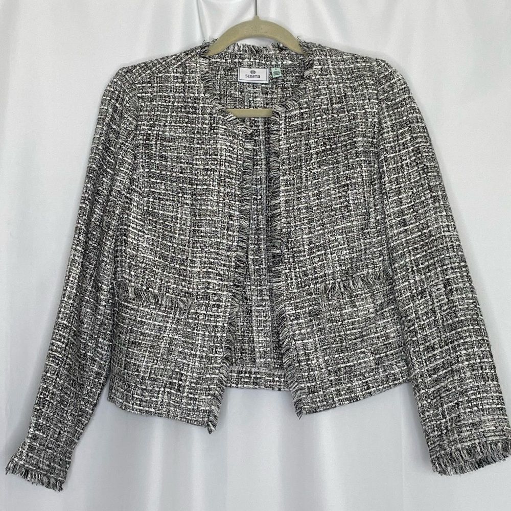 Susina Lightweight Tweed Jacket size Small